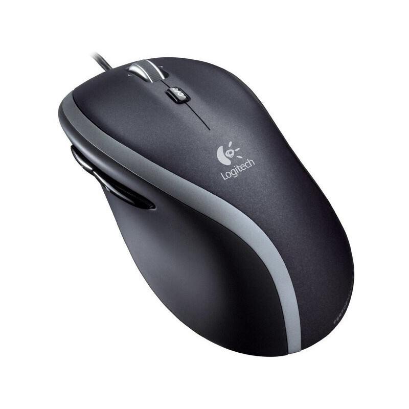 Logitech M500s/Kancelárska/Optická/Pre pravákov/4 000 DPI/Drôtová USB/Čierna-strieborná