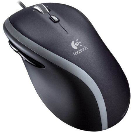 Logitech M500s/Kancelárska/Optická/Pre pravákov/4 000 DPI/Drôtová USB/Čierna-strieborná