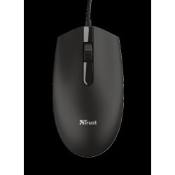 TRUST BASI/Kancelárska/Optická/1 200 DPI/Drôtová USB/Čierna