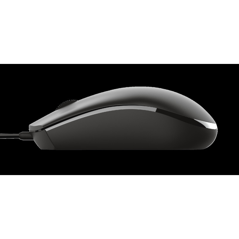 TRUST BASI/Kancelárska/Optická/1 200 DPI/Drôtová USB/Čierna