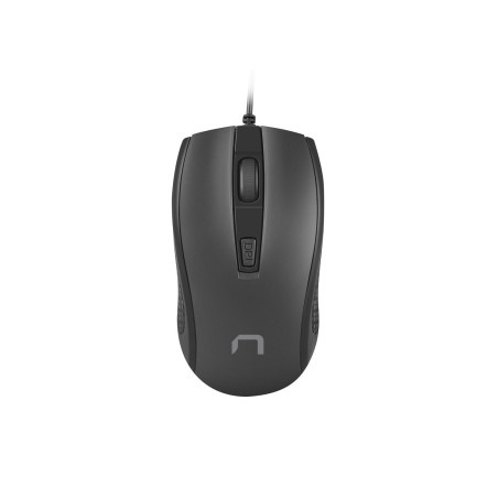 Natec optická myš HOOPOE 2/1600 DPI/Kancelárska/Optická/1 600 DPI/Drôtová USB/Čierna