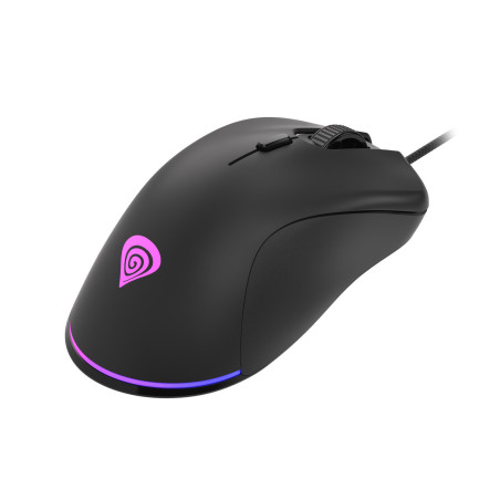 Genesis herná optická myš KRYPTON 200/RGB/6400 DPI/Herná/Optická/6 000 DPI/Drôtová USB/Čierna