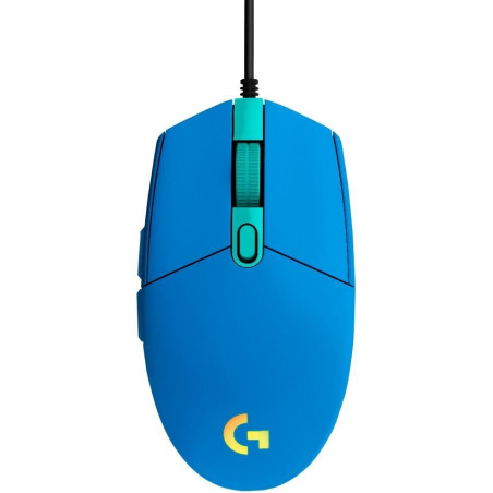 Logitech G102 Lightsync/Herná/Optická/8 000 DPI/Drôtová USB/Modrá