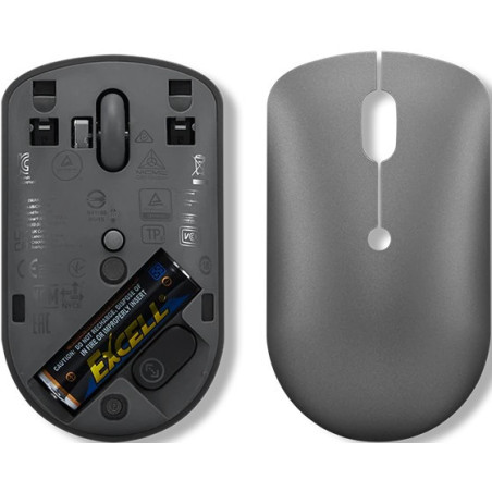 Lenovo 540/Cestová/Optická/2 400 DPI/Bezdrôtová USB/Sivá