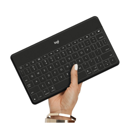 Logitech KEYS TO GO/Bezdrôtová Bluetooth/UK layout/Čierna
