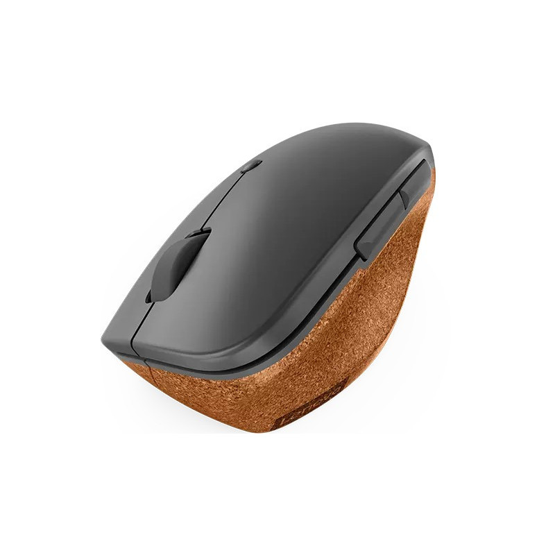 Lenovo Go/Ergonomická/Optická/Pre pravákov/2 400 DPI/Bezdrôtová USB/Sivá