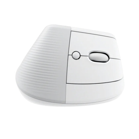 Logitech Lift/Vertikálna/Optická/Pre pravákov/4 000 DPI/USB+BT/Svetlo šedá