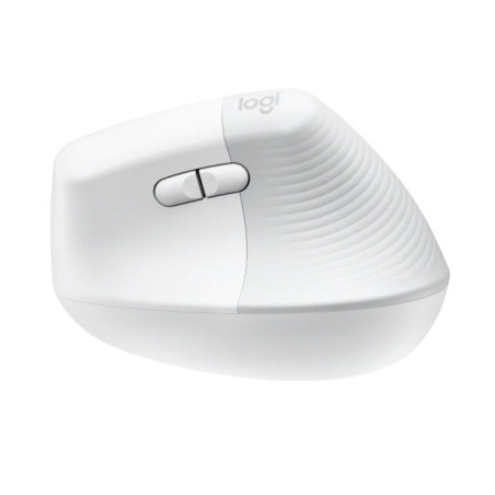 Logitech Lift/Vertikálna/Optická/Pre pravákov/4 000 DPI/USB+BT/Svetlo šedá