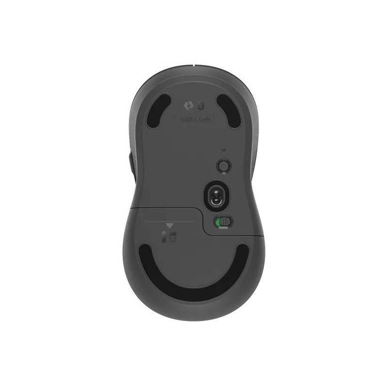 Logitech M650L/Kancelárska/Laserová/Pre ľavákov/Bezdrôtová USB + Bluetooth/Šedá