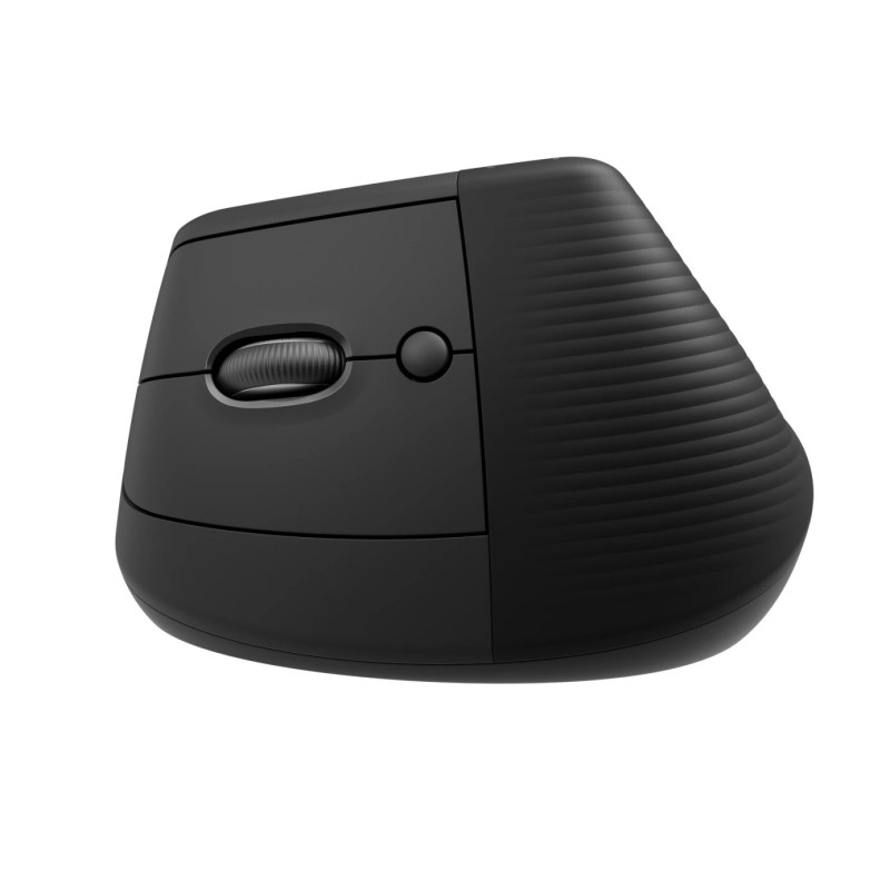 Logitech Lift/Vertikálna/Optická/Pre ľavákov/4 000 DPI/USB+BT/Grafitová