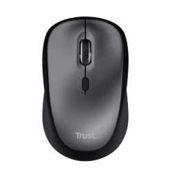 TRUST YVI+/Kancelárska/Optická/Pre pravákov/1 600 DPI/Bezdrôtová USB/Čierna