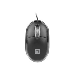 Natec optická myš VIREO 2/1000 DPI/Kancelárska/Optická/1 000 DPI/Drôtová USB/Čierna