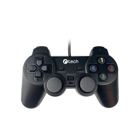 Gamepad C-TECH Callon pre PC/PS3, 2x analóg, X-input, vibračný, 1,8 m kábel, USB