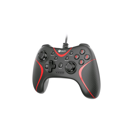 Gamepad C-TECH Theon pre PC/PS3, 2 programovateľné makro tlačidlá, 2x analóg, X-input, vibračné, 1,8