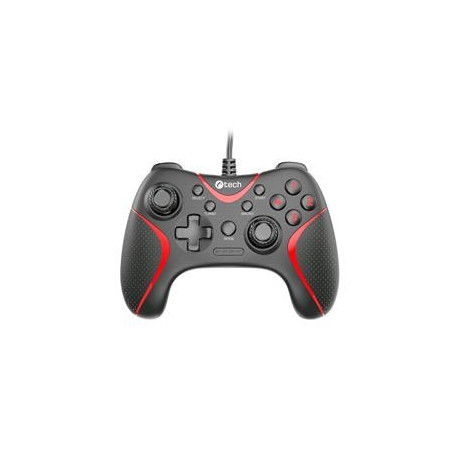 Gamepad C-TECH Theon pre PC/PS3, 2 programovateľné makro tlačidlá, 2x analóg, X-input, vibračné, 1,8
