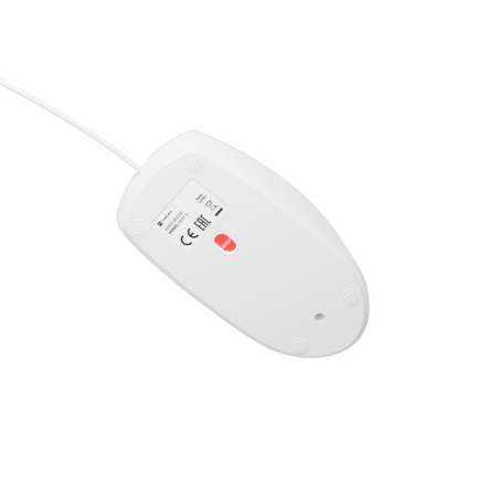 Natec optická myš RUFF 2/1 000 DPI/Kancelárska/Optická/1 000 DPI/Drôtová USB/Biela