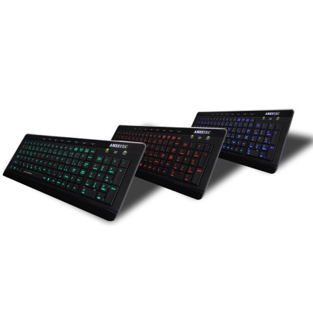 AMEI AM-K3001R/Drôtová USB/ CZ layout/Čierna