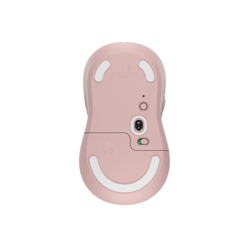 Logitech Signature M650 L/Kancelárska/Optická/Pre pravákov/4 000 DPI/USB+BT/Ružová