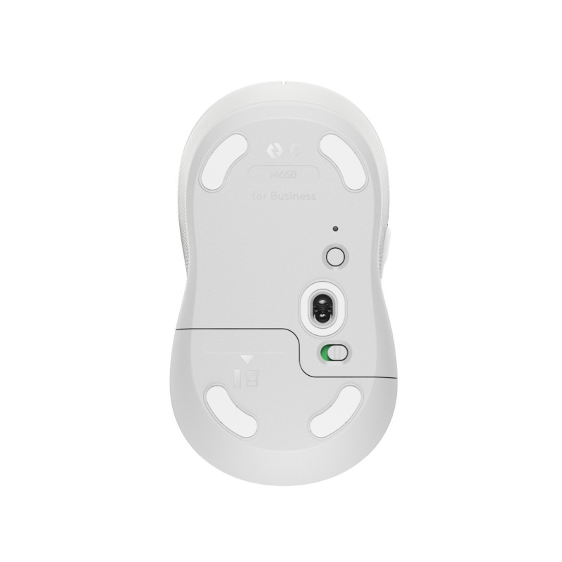 LOGITECH Signature M650/Kancelárska/Laserová/Pre pravákov/4 000 DPI/USB+BT/Biela