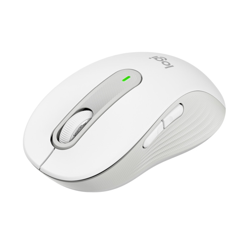LOGITECH Signature M650/Kancelárska/Laserová/Pre pravákov/4 000 DPI/USB+BT/Biela