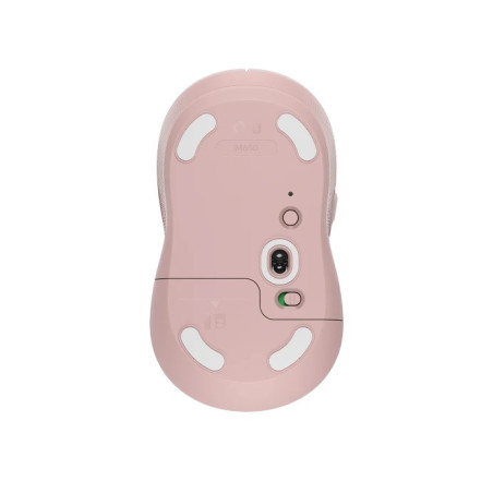 Logitech Signature M650/Kancelárska/Optická/Pre pravákov/4 000 DPI/USB+BT/Ružová