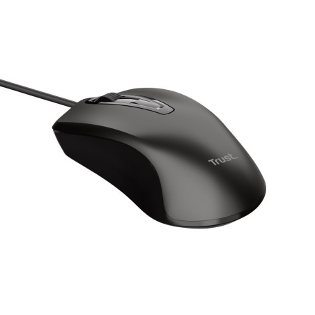 TRUST BASICS/Kancelárska/Optická/1 200 DPI/Drôtová USB/Čierna