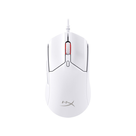 HP HyperX Pulsefire Haste 2/Herná/Optická/Pre pravákov/Drôtová USB/Biela