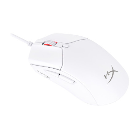 HP HyperX Pulsefire Haste 2/Herná/Optická/Pre pravákov/Drôtová USB/Biela
