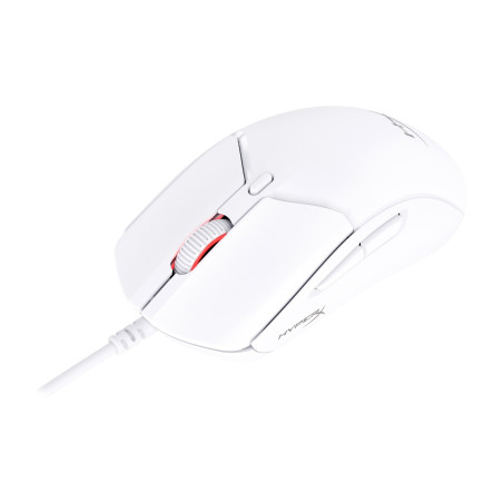 HP HyperX Pulsefire Haste 2/Herná/Optická/Pre pravákov/Drôtová USB/Biela