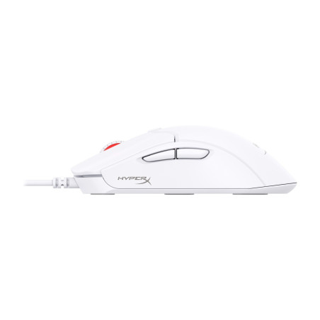 HP HyperX Pulsefire Haste 2/Herná/Optická/Pre pravákov/Drôtová USB/Biela