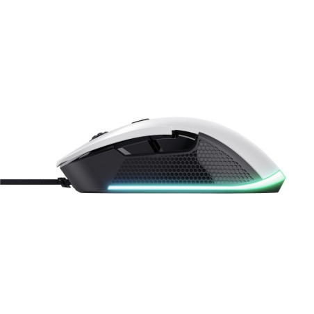 Trust Gaming GXT 922 Ybar/Herná/Optická/Pre pravákov/7 200 DPI/Drôtová USB/Biela