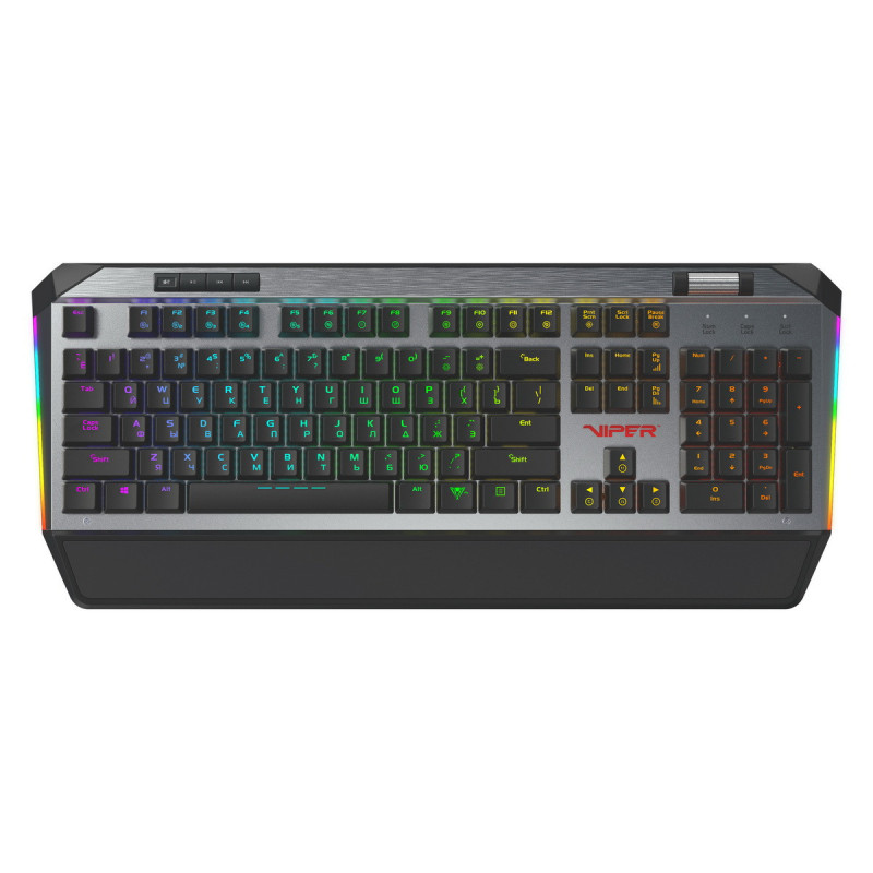 Patriot Viper 765 RGB/Drôtová USB/RU layout/Čierna-strieborná