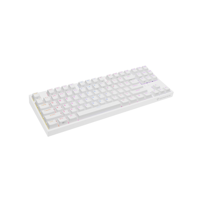 Genesis herná mechanická klávesnica THOR 404/RGB/Khail Box Brown/Drôtová USB/US layout/Biela