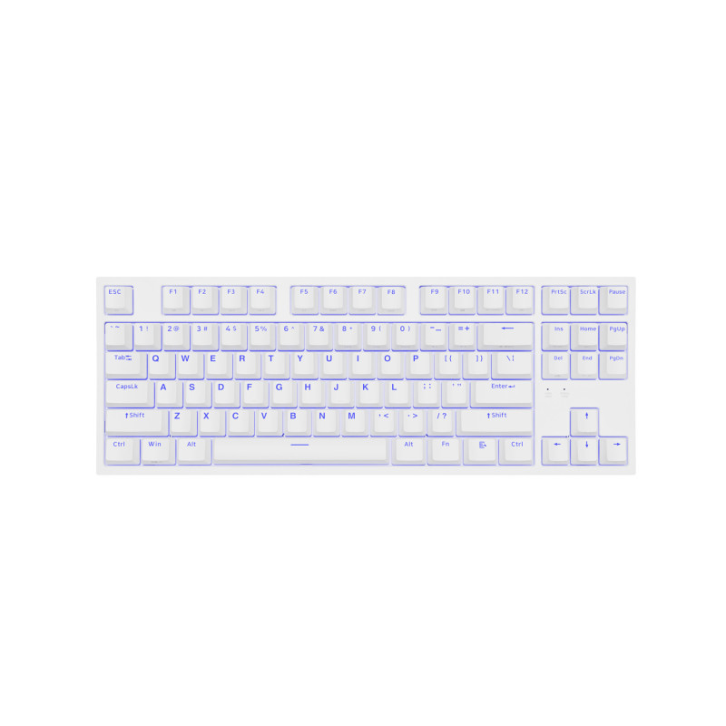 Genesis herná mechanická klávesnica THOR 404/RGB/Gateron Yellow Pro/Drôtová USB/US layout/Biela