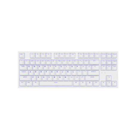 Genesis herná mechanická klávesnica THOR 404/RGB/Gateron Yellow Pro/Drôtová USB/US layout/Biela