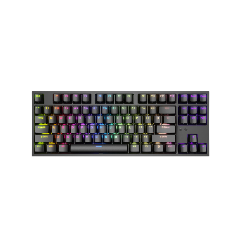 Genesis herná mechanická klávesnica THOR 404/RGB/Khail Box Brown/Drôtová USB/US layout/Čierna
