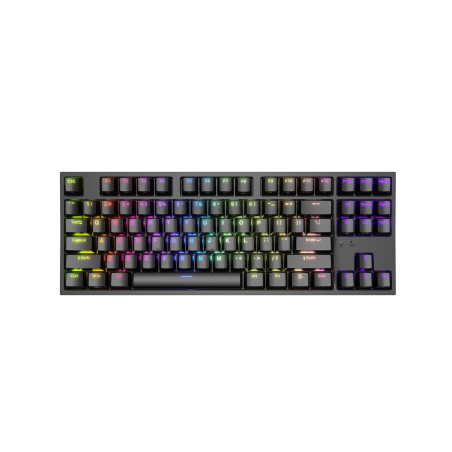Genesis herná mechanická klávesnica THOR 404/RGB/Khail Box Brown/Drôtová USB/US layout/Čierna