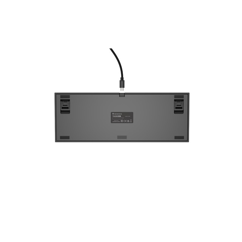 Genesis herná mechanická klávesnica THOR 404/RGB/Khail Box Brown/Drôtová USB/US layout/Čierna