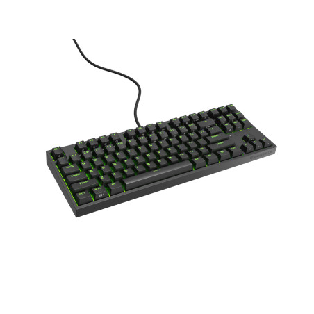 Genesis herná mechanická klávesnica THOR 404/RGB/Gateron Yellow Pro/Drôtová USB/US layout/Čierna