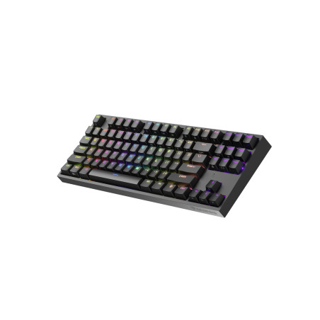 Genesis herná mechanická klávesnica THOR 404/RGB/Gateron Yellow Pro/Drôtová USB/US layout/Čierna