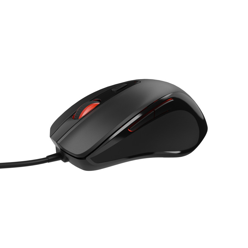 Natec optická myš PIGEON 2/4 000 DPI/Kancelárska/Optická/4 000 DPI/Drôtová USB/Čierna