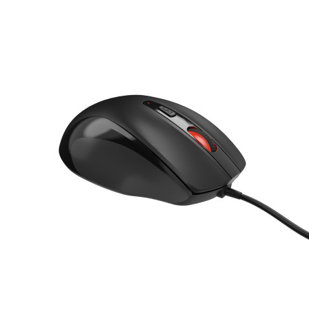 Natec optická myš PIGEON 2/4 000 DPI/Kancelárska/Optická/4 000 DPI/Drôtová USB/Čierna