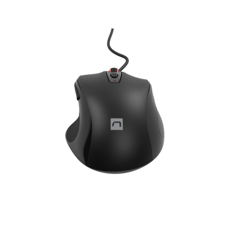 Natec optická myš PIGEON 2/4 000 DPI/Kancelárska/Optická/4 000 DPI/Drôtová USB/Čierna