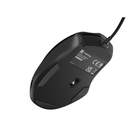 Natec optická myš PIGEON 2/4 000 DPI/Kancelárska/Optická/4 000 DPI/Drôtová USB/Čierna