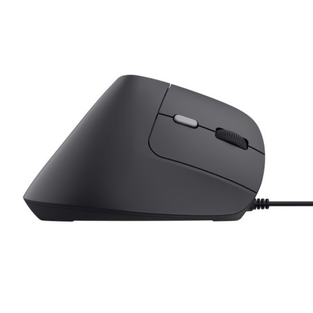 Trust Bayo II/Vertikálna/Optická/Pre pravákov/2 400 DPI/Drôtová USB/Čierna