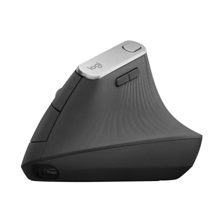 Logitech MX Vertical/Vertikálna/Optická/Pre pravákov/4 000 DPI/USB+BT/Grafitová