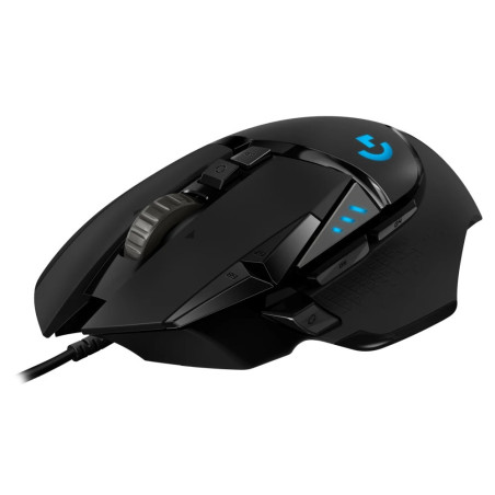 Logitech G502 HERO/Herná/Optická/Pre pravákov/25 600 DPI/Drôtová USB/Čierna