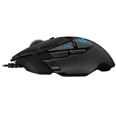 Logitech G502 HERO/Herná/Optická/Pre pravákov/25 600 DPI/Drôtová USB/Čierna