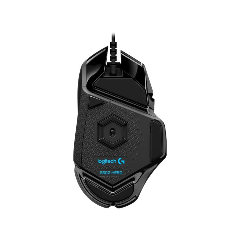 Logitech G502 HERO/Herná/Optická/Pre pravákov/25 600 DPI/Drôtová USB/Čierna