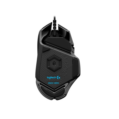 Logitech G502 HERO/Herná/Optická/Pre pravákov/25 600 DPI/Drôtová USB/Čierna